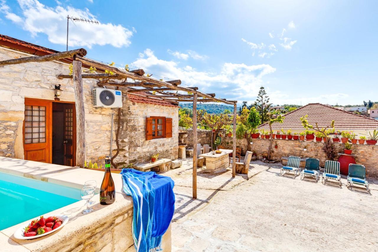 Traditional Home Vereniki With Heated Pool - By Apokoronas Villas Gavalochori Esterno foto